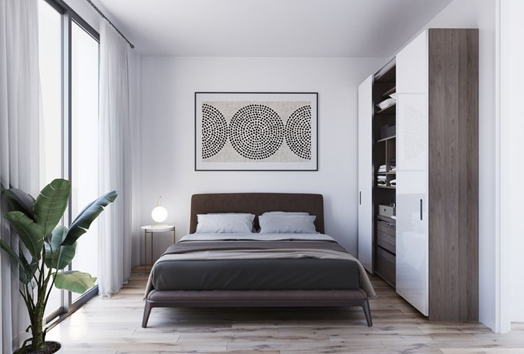 Habitación de una vivienda de obra nueva de Linx Capital